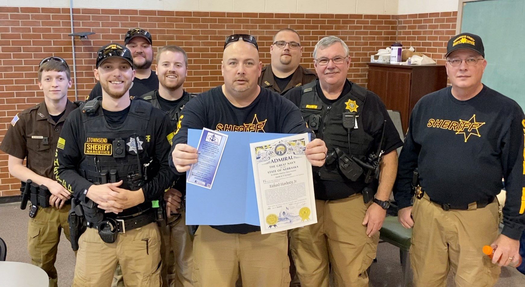 Sheriff named Nebraska Admiral RIVER COUNTRY NEWS CHANNEL NEBRASKA