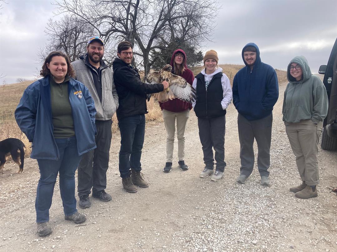 Peru State students research red-tail hawks - Vimarsana News