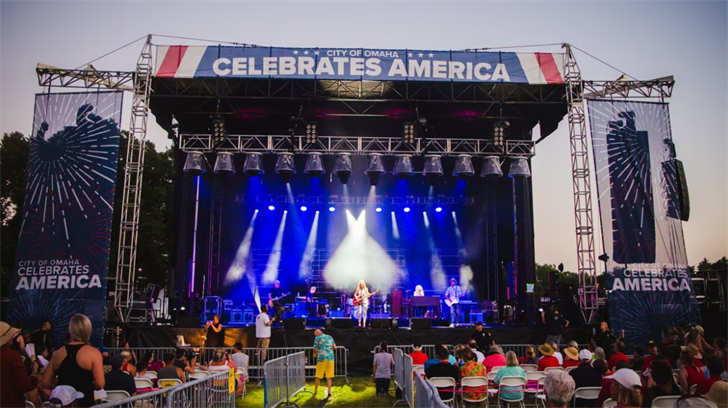 Many people came out to see Sheryl Crow and other talent at the Omaha Celebrates America concert at Memorial Park on Friday, July 22, 2022.
