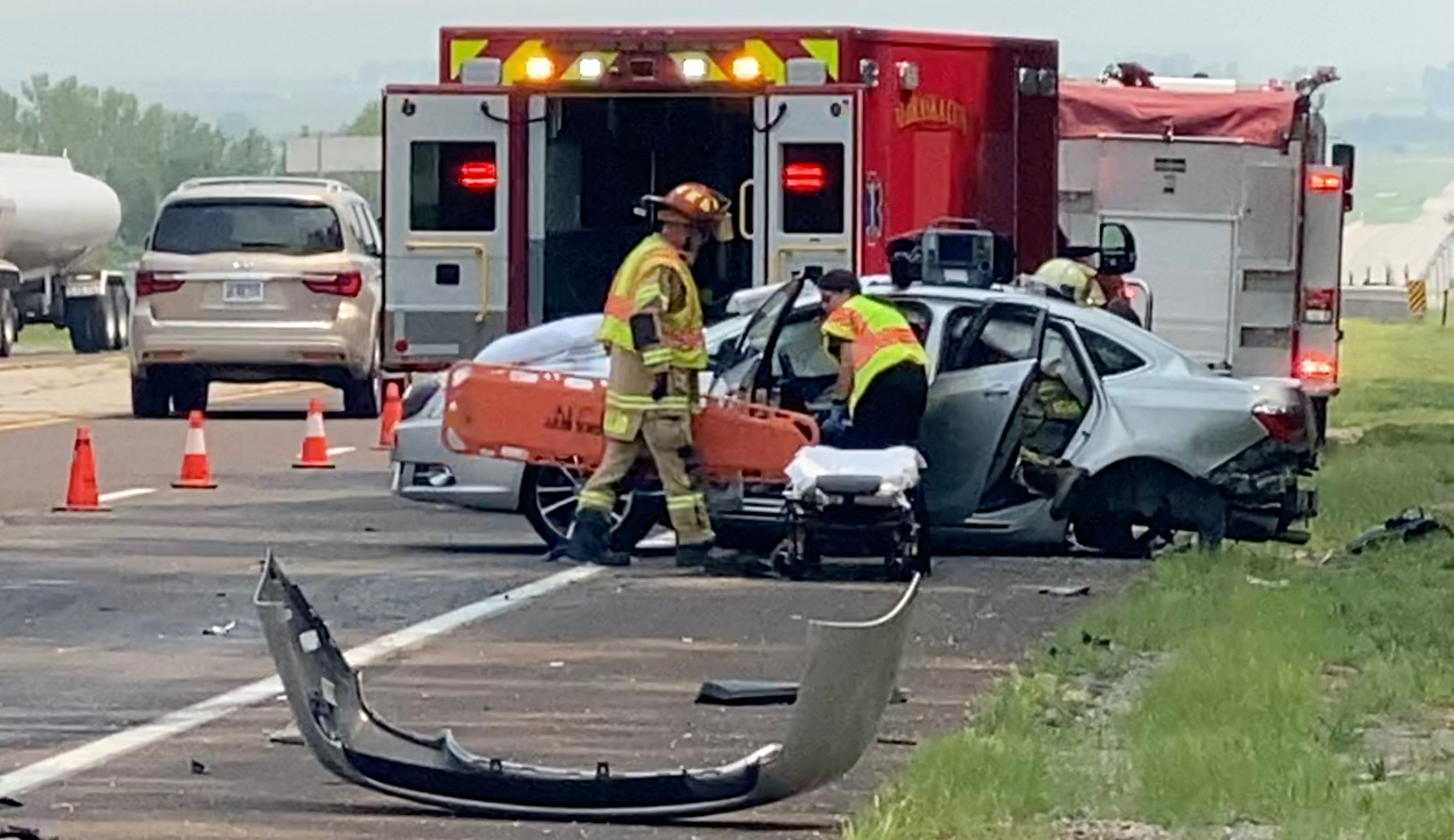 Crash On 169 In Shakopee Today - jzf2bsv