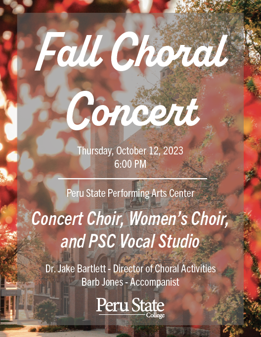 Peru State schedules fall concert RIVER COUNTRY NEWS CHANNEL NEBRASKA