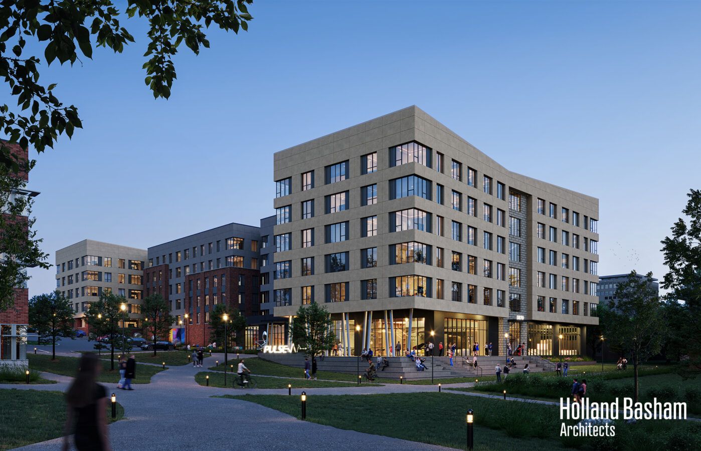 A six-story, 205,000-square-foot student housing project is planned to meet growing demand from students at the University of Nebraska Medical Center. The proposed on-campus site is southeast of 39th Street and Dewey Avenue.