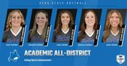 Five Peru State Softball Players Recognized by CSC