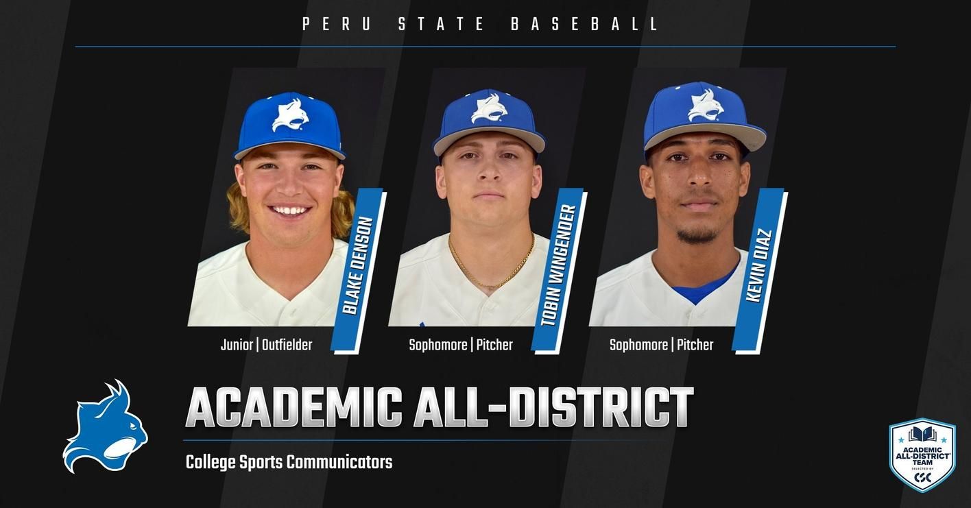 Three Bobcat Hardballers Earn Academic All-District Distinction