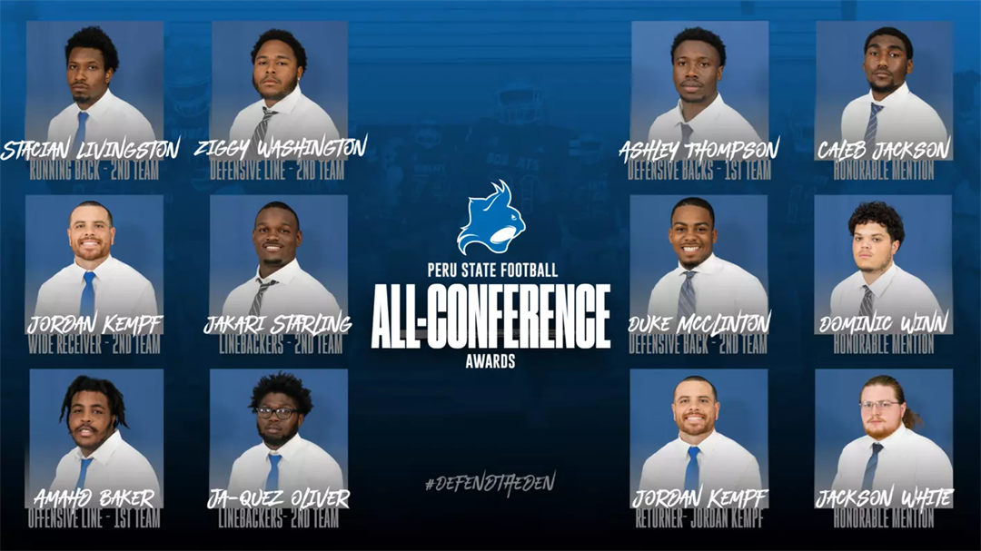 Eleven Different Peru State Football Players Recognized by HAAC