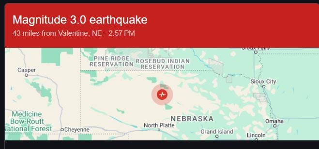 Nebraska rings in the new year with an earthquake – Panhandle