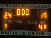 Conestoga Holds On Against Falls City for First Win of the Football Season