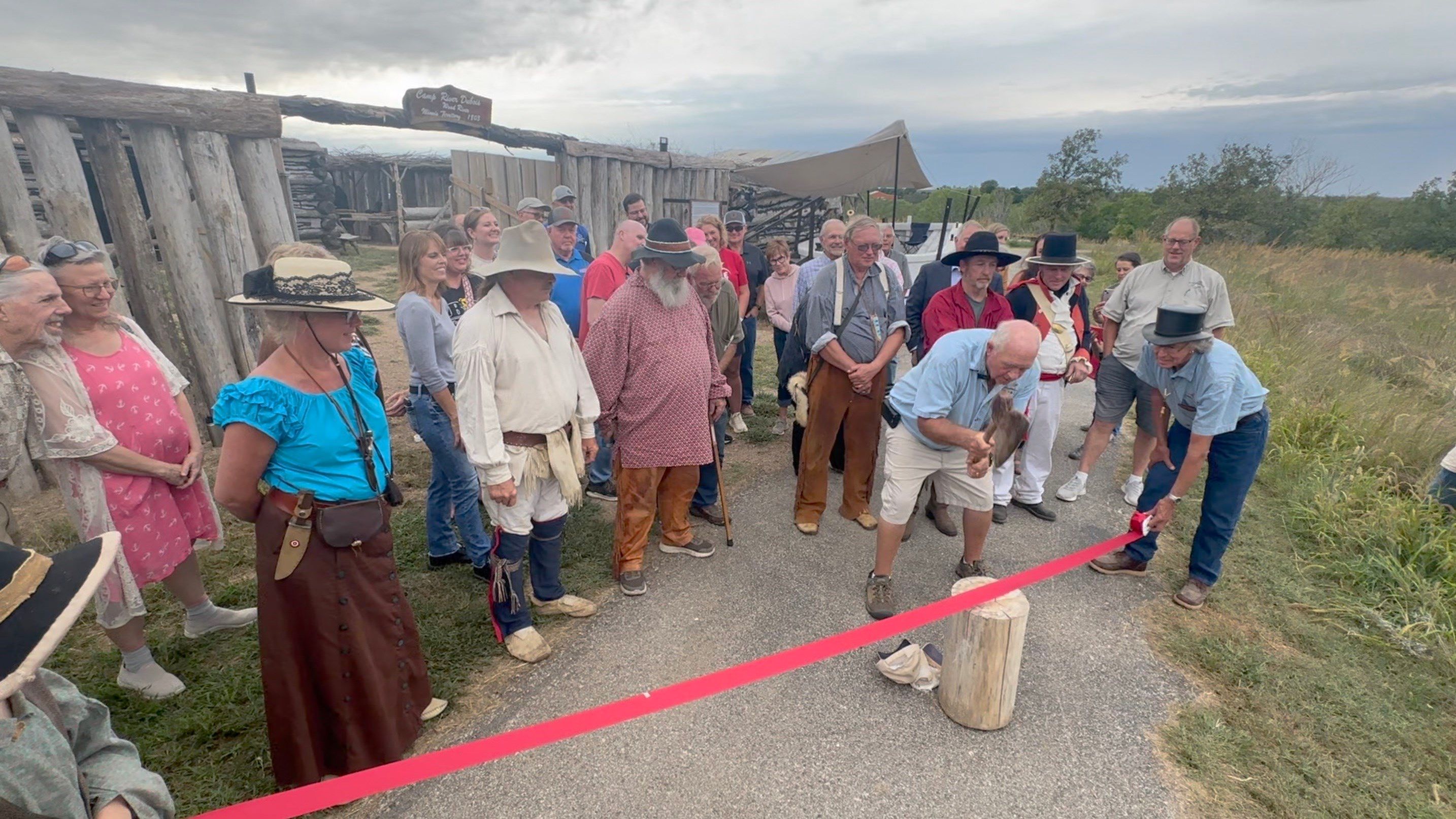Ribbon chopping celebrates fort replica
