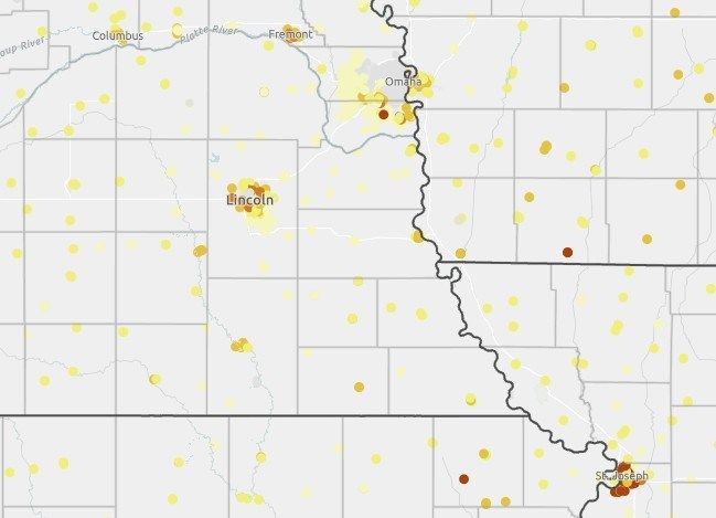 All Things Nebraska maps school lunch prices